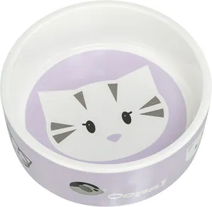 Keramische Schale MIMI mit Katzenkopf 0,3l/12 cm, verschiedene Farben - BEGRENZT VERFÜGBAR